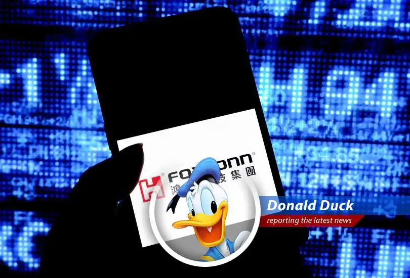 Donald Duck reports on Foxconn's new semiconductor plant in India, a $433 million deal promising chips galore by 2027, amid shifts from China and a quack-tastic tech landscape.