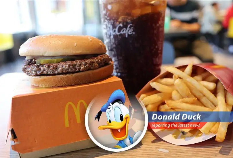 Donald Duck reports on Morgan Stanley's downgrade of McDonald's stock, citing economic pressures and health trends as headwinds for the fast-food giant. Are our Happy Meals doomed?