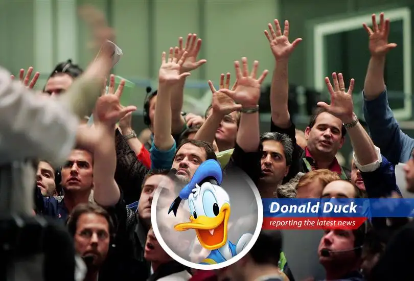 Donald Duck reports on Wall Street's latest quackery: Betting on long-term bonds when everyone else is running for the hills! Could *this* be your lucky break, folks? Oh boy, oh boy, oh boy!