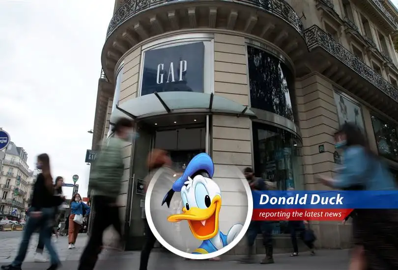 Donald Duck reports on how new tariffs could cost Gap hundreds of millions, sending shares tumbling, but the company is trying to adjust its sails and stay afloat.