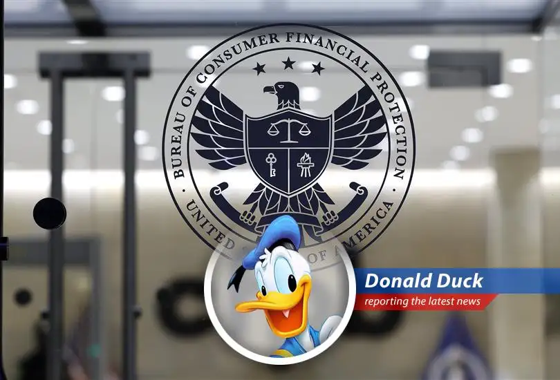 Donald Duck reports on the Consumer Financial Protection Bureau easing regulations on Buy Now, Pay Later services, stirring up a real hullabaloo!