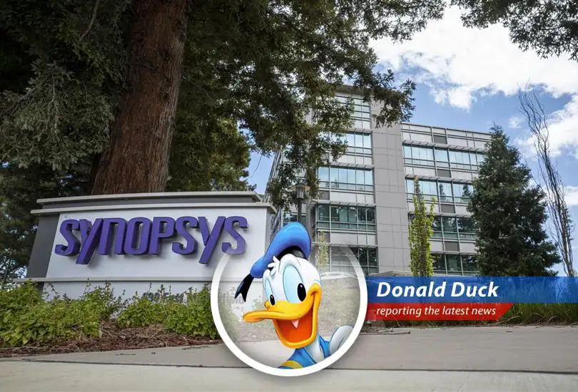 Donald Duck reports on the White House's order to halt chip software sales to China, causing Cadence and Synopsys stock to take a nosedive! What a quack-up!