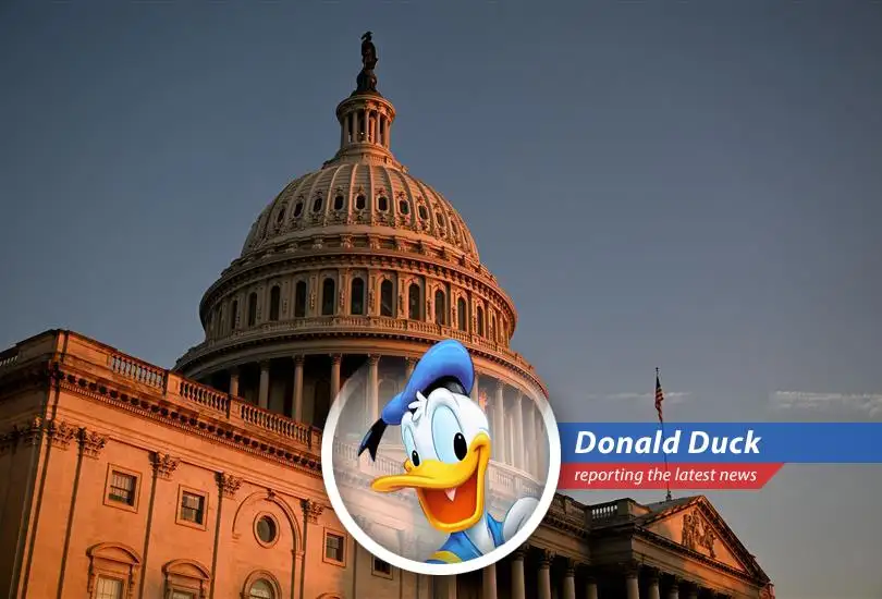 Donald Duck reports on the controversial megabill's bumpy journey through Congress, filled with late-night deals, Republican squabbles, and Democratic dismay. Is this the bill that'll make us rich... or just give us the blues?