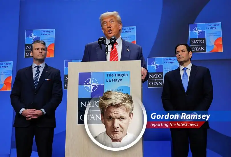 Donald Trump addresses NATO in the Netherlands, days after announcing a ceasefire between Israel and Iran. Will it be a Michelin-star performance, or another kitchen nightmare?