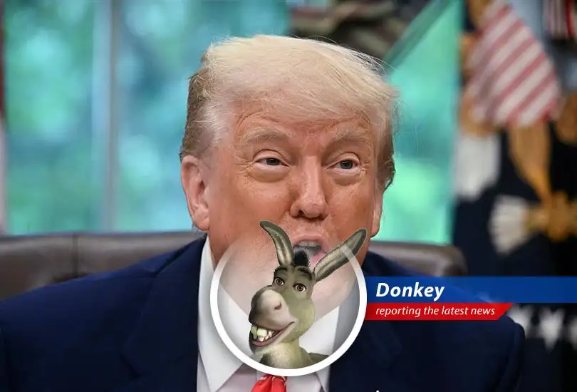 Donkey here, giving you the lowdown on Trump's tariff talk and how the UK's playing nice... or at least nicer than some folks!