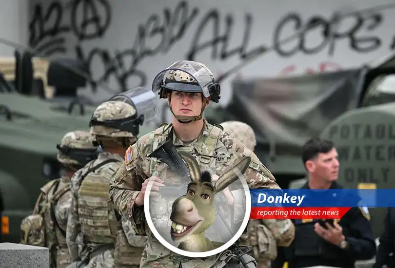 Donkey reports on the hefty price tag for deploying troops to immigration protests in Los Angeles. Spoiler alert: It's enough to buy a LOT of waffles!