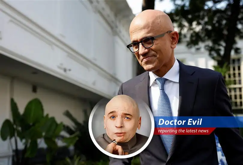 Dr. Evil analyzes Microsoft's decision to axe 6,000 employees despite booming profits, because even evil geniuses need to stay competitive...and maybe downsize a few unnecessary layers of management. Muhahaha!