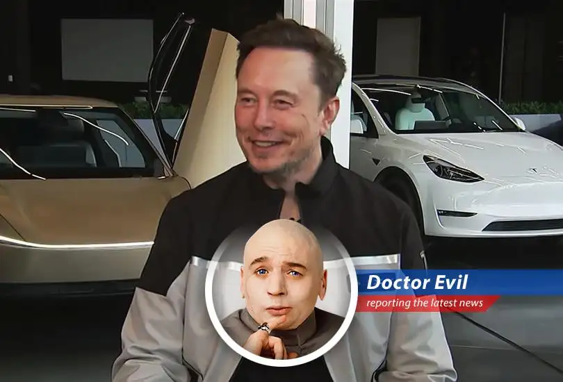 Dr. Evil comments on Elon Musk's massive GPU buys for Tesla and xAI, ponders the environmental impact, and plots his own supercomputer dominance (again).