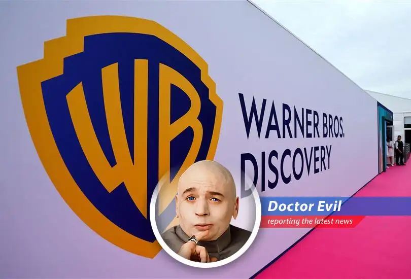 Dr. Evil reports on Warner Bros. Discovery's plan to split into two companies, a move he finds both amusing and ripe for potential world domination.