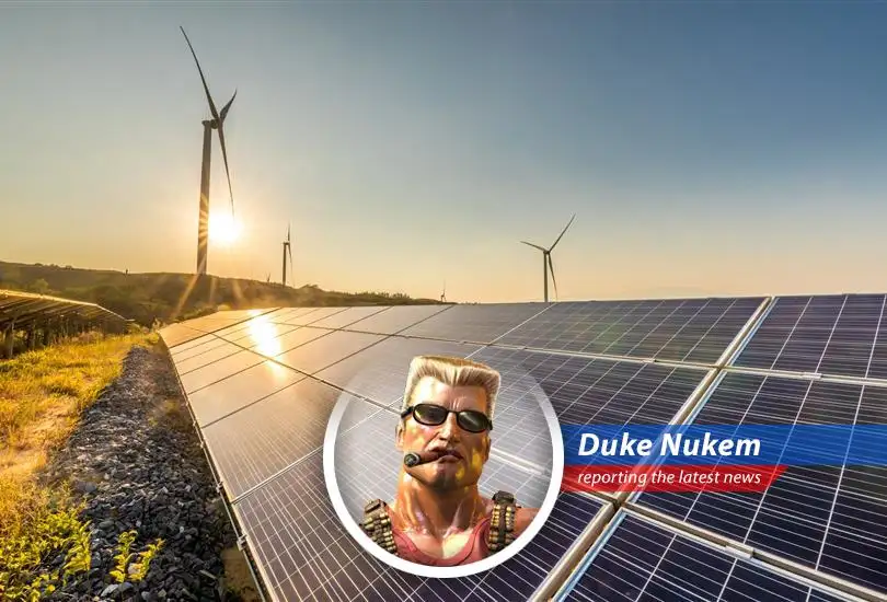 Duke Nukem reports on the Senate's backpedaling on a clean energy tax, causing renewable energy stocks to surge, though some say the fight's far from over.