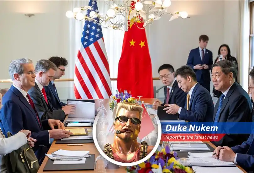 Duke Nukem reports on the escalating trade tensions between China and the US, with Huawei caught in the crossfire.