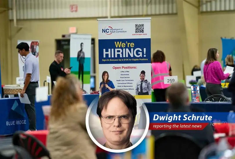 Dwight K. Schrute breaks down the May jobs report with beet-fueled analysis, potential economic doom, and, of course, bears.