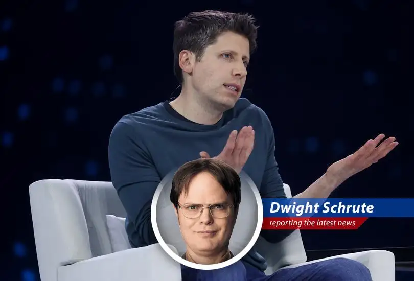 Dwight K. Schrute reports on the ongoing trademark dispute between OpenAI and hardware startup Iyo, featuring accusations, removed blog posts, and email screenshots. Prepare for a beet-flavored legal battle!
