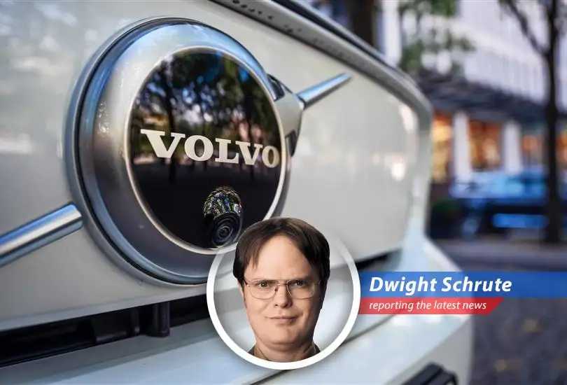 Dwight Schrute analyzes Volvo's decision to cut 3,000 jobs, linking it to beet farming principles and the looming threat of global trade wars.