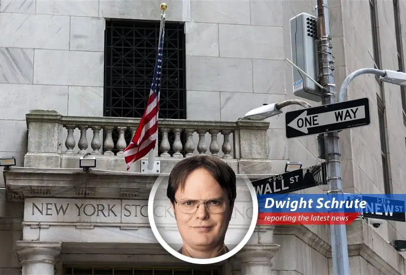 Dwight Schrute dissects Bank of America's analysis of the S&P 500, explaining why it's not overvalued and why the U.S. market reigns supreme, like bears, beets, and Battlestar Galactica.