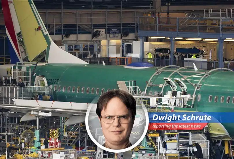 Dwight Schrute reports on Boeing resuming airplane deliveries to China, trade war survival, and the perilous state of the paper industry if Boeing truly succeeds.