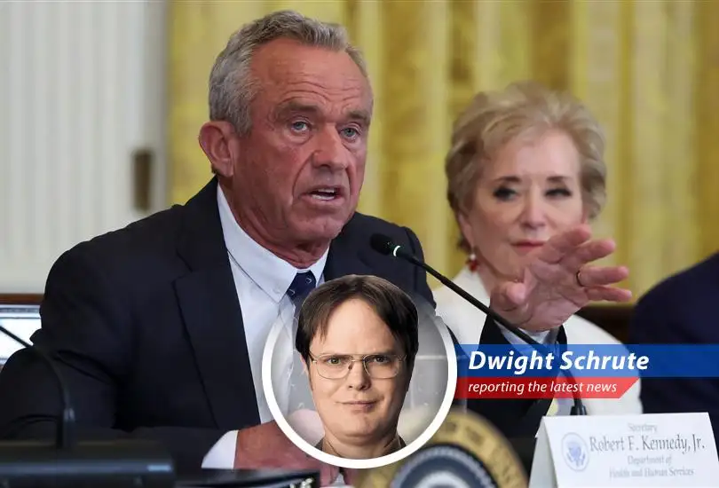 Dwight Schrute reports on the Advisory Committee on Immunization Practices' upcoming vote on thimerosal, a vaccine preservative, amidst controversy and Robert F. Kennedy Jr.'s panel revamp.