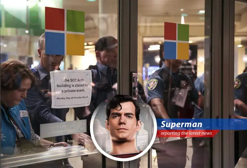 Even tech conferences aren't immune from real-world issues as companies face protests and security concerns over AI and international policies. Your friendly neighborhood Superman reports!