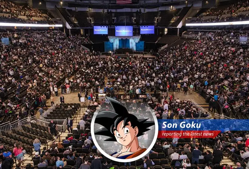 Even the promise of free senzu beans couldn't lure international investors to Berkshire Hathaway's annual meeting, thanks to global tensions. What a shame!