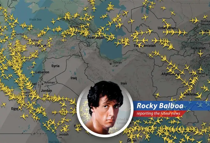 Following Iranian missile strikes, airlines are rerouting flights and closing airspace in the Middle East, kinda like avoiding Apollo Creed's right hook, ya know?