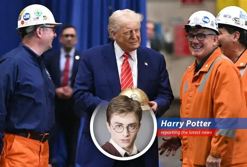 Former President Trump approves U.S. Steel's merger with Nippon Steel, stirring confusion and promises of golden shares and tariff hikes – a saga worthy of a Daily Prophet headline.