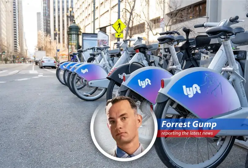 Forrest Gump reports on Goldman Sachs saying Lyft is like a box of chocolates – you never know what you're gonna get, but they think it's gonna be good!
