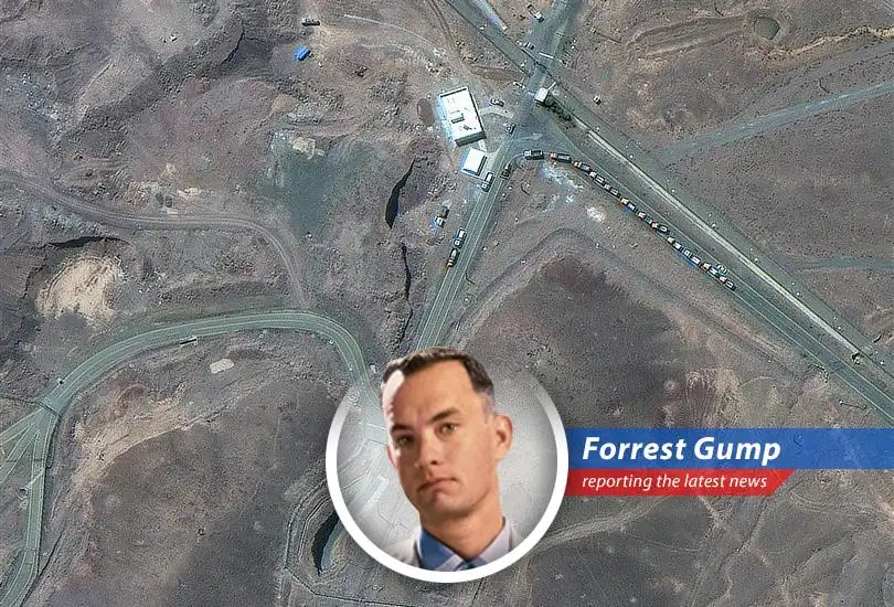Forrest Gump reports on satellite images revealing activity at Iran's Fordo nuclear facility before some ruckus happened, leaving everyone scratchin' their heads.