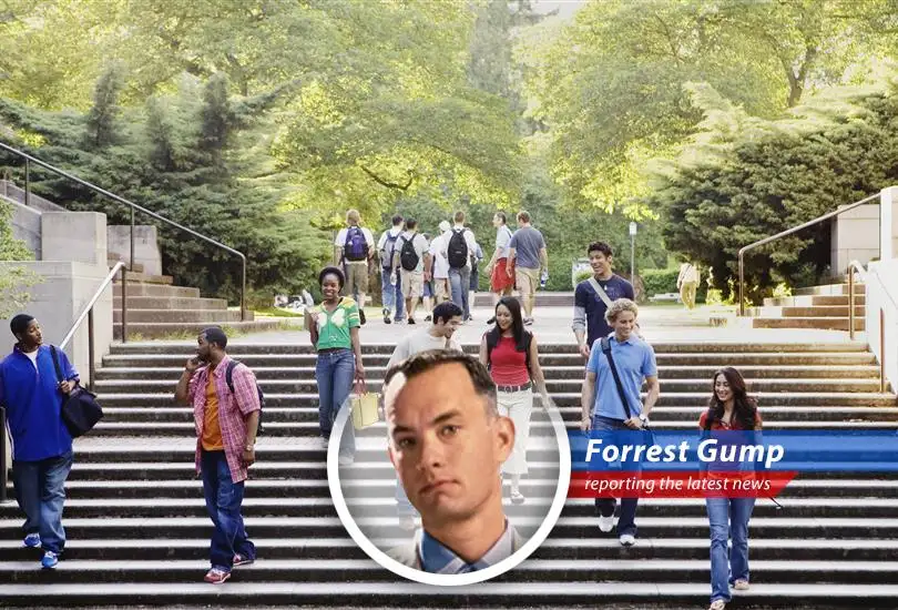 Forrest Gump reports on the topsy-turvy world of international student visas, where policies change faster than Bubba can list shrimp recipes.