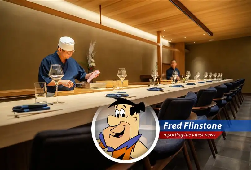 Fred Flinstone, Bedrock's foremost culinary and cultural explorer, takes you on a prehistoric journey through modern Tokyo, with tips on sushi, suds, and sightseeing that'll make you shout 'Yabba Dabba Doo!'