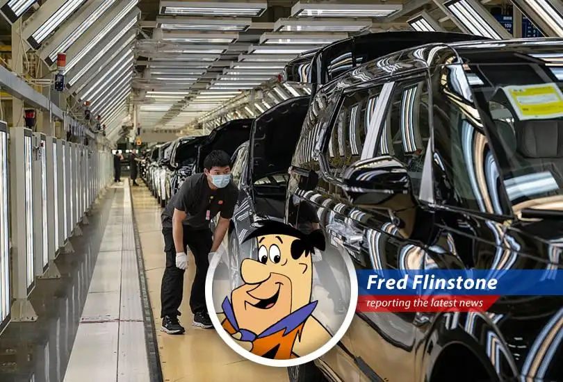Fred Flinstone reports on China's slipping industrial profits despite stimulus efforts, leaving this Bedrock resident scratching his head. Sounds like Wilma's budget is in trouble!