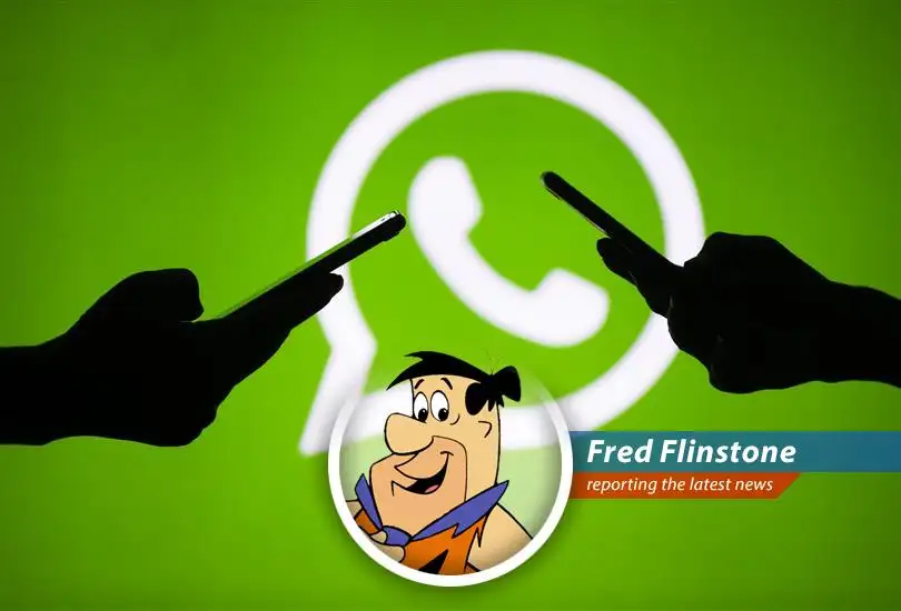 Fred Flinstone reports on Meta's plan to bring ads to WhatsApp after 11 long years! Looks like even in the Stone Age, no one can escape those pesky commercials!