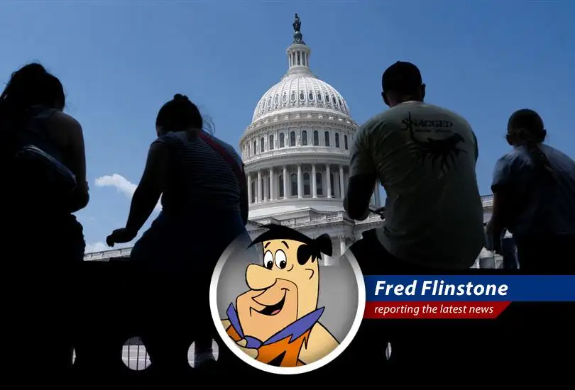 Fred Flinstone reports on the Senate's amendment-slinging showdown over some big-rock budget bill, making even dino-sized decisions seem like a game of bowling with Barney!