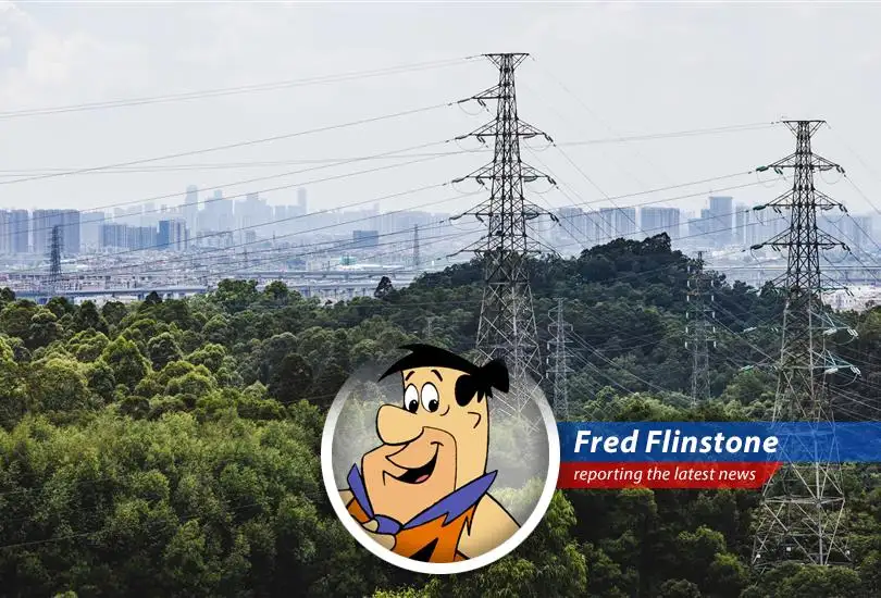 Fred Flinstone reports on why your Bedrock home's electric bill is about to give you a Yabba Dabba Doo-zy of a shock!