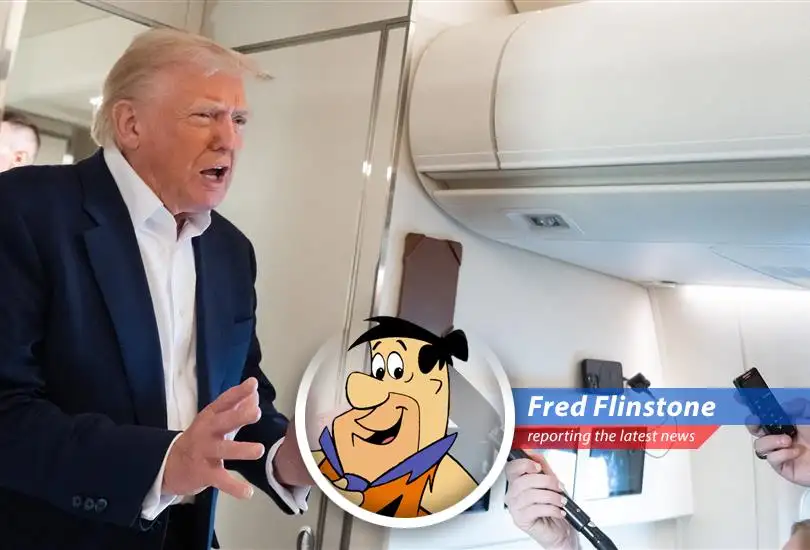 Fred Flintstone reports on the President's surprising take on tariffs and toy availability, suggesting maybe we all need fewer things... Yabba Dabba Doo?!