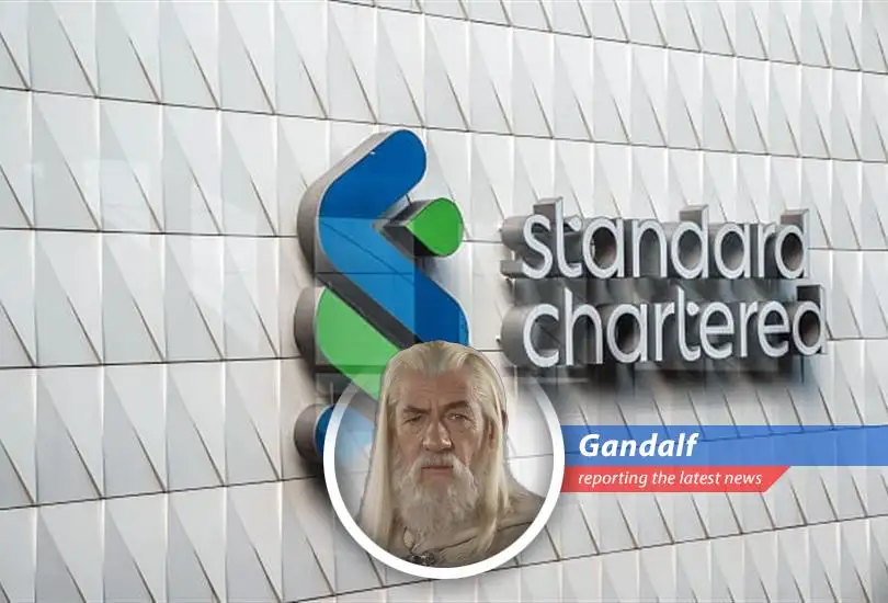 Gandalf the Grey reports on Standard Chartered's exceeding first-quarter profit expectations, fueled by wealth management, global markets, and a touch of dwarven stubbornness in the face of tariffs.
