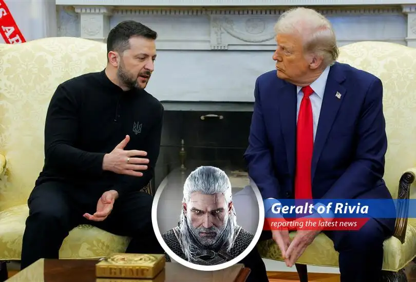 Geralt of Rivia reports from the front lines of diplomacy, where Trump and Zelenskyy meet in Rome to discuss peace in Ukraine, amidst tensions and papal tributes. Toss a coin to your Witcher, if you like the read.