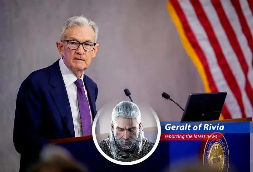 Geralt of Rivia reports on Jerome Powell's grim tidings: interest rates are up, inflation's a mess, and the Fed's scrambling like a noonwraith in sunlight.