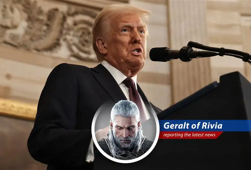 Geralt of Rivia reports on President Trump's surprising military action against Iran, questioning his legacy as a peacemaker after bombing nuclear sites.