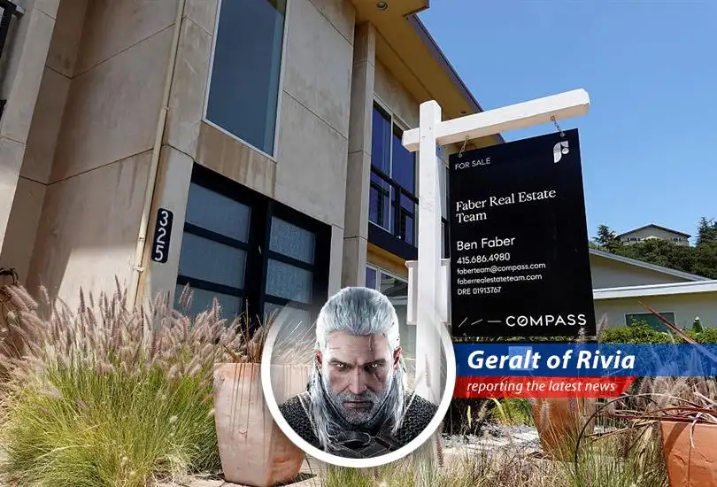 Geralt of Rivia reports on the cooling housing market, where prices are dropping faster than a griffin after a crossbow bolt.