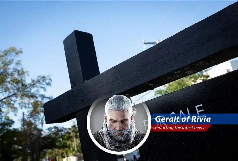 Geralt of Rivia reports on the recent spike in mortgage rates and its impact on the housing market, offering a Witcher's perspective on navigating these troubled financial waters.