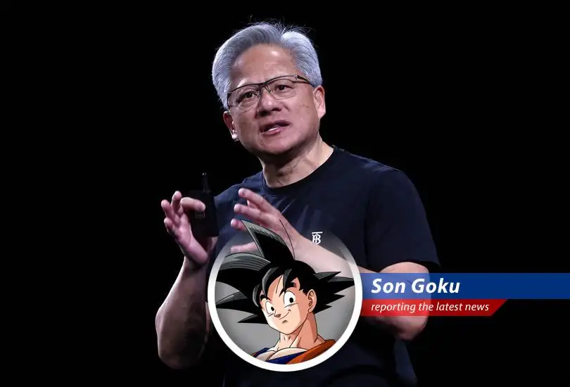 Goku reports on Jensen Huang's European tour, Nvidia's AI ambitions, and the brewing tech battle with China – all while craving a senzu bean.
