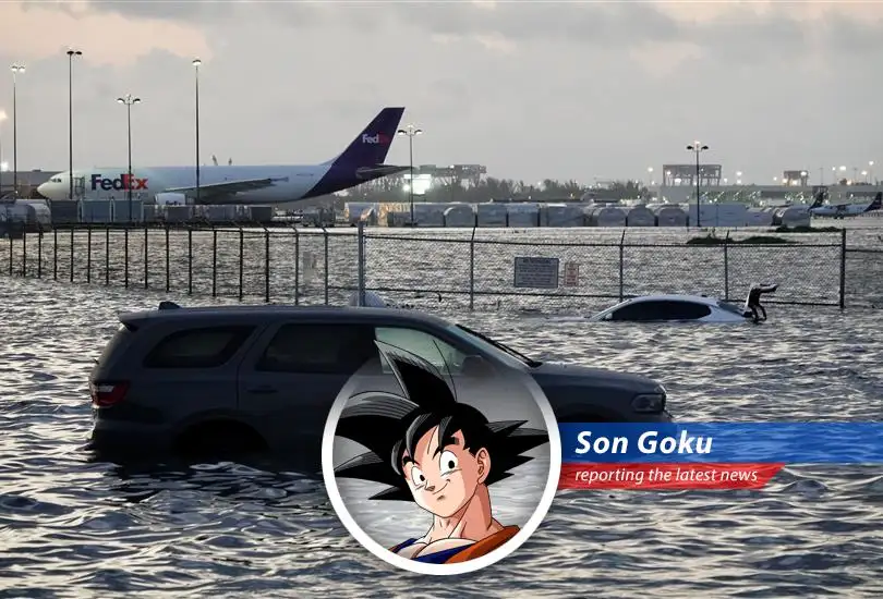 Goku reports on how climate change is pummeling U.S. infrastructure, leaving it weaker than Yamcha after a Saibaman explosion!