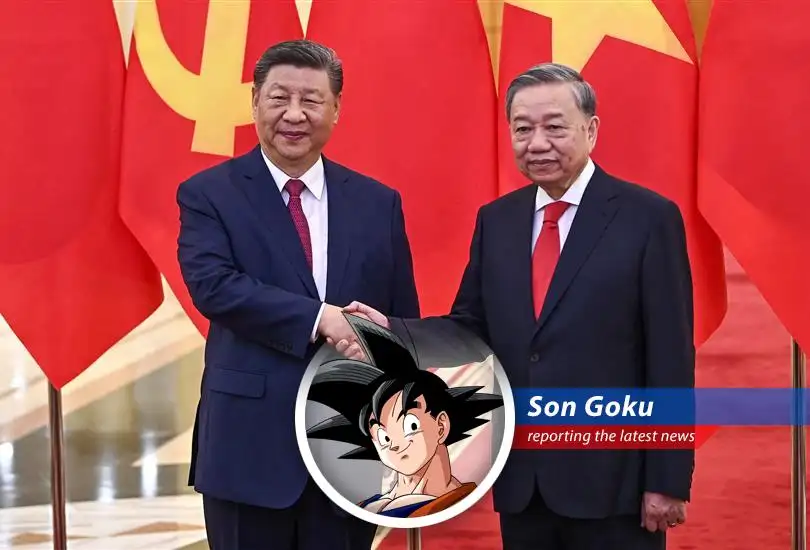 Goku reports on the escalating trade tensions between China and the U.S., pondering if this is a battle even he can power through.