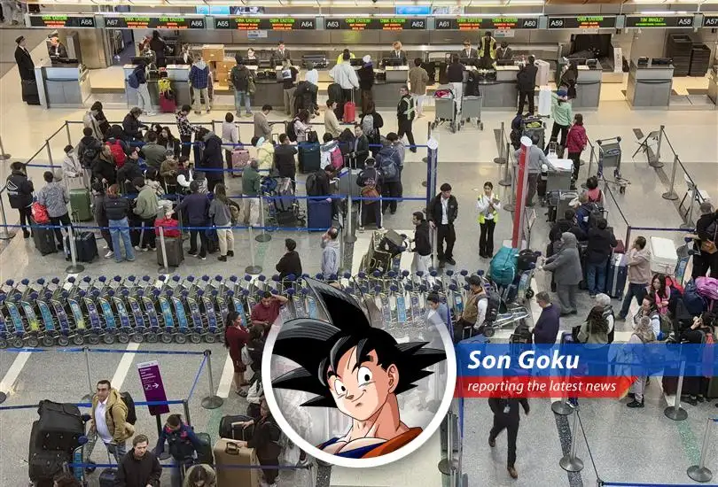 Goku reports on the surprising deflation in some sectors of the US economy, from gasoline to gadgets, but warns these price dips might be as fleeting as a Senzu Bean's effect.