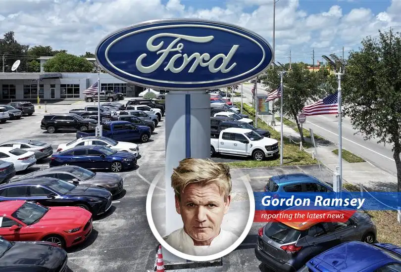 Gordon Ramsay dissects Ford's latest sales figures, questioning their electrified strategy while throwing in a dash of his signature culinary criticism.
