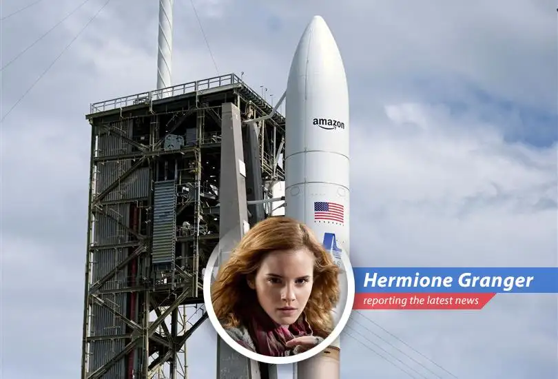 Hermione Granger reports on Amazon's ambitious Project Kuiper launch, a terrestrial attempt to conquer the cosmos and challenge Starlink's dominance, with a healthy dose of wizarding wit and skepticism.