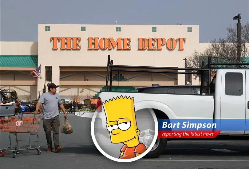 Home Depot's CFO says they're holding the line on prices, unlike that cheapskate, Mr. Burns at Walmart. Cowabunga!