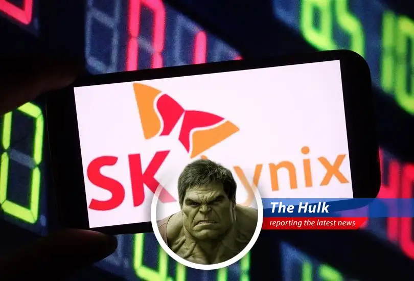 Hulk not understand tiny chips, but Hulk understand BIG money! SK Hynix stock go up, up, UP thanks to AI boom and maybe Hulk's Gamma Rays!