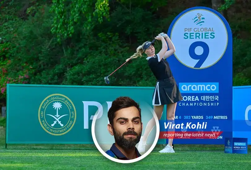 India's Cricket Icon, Virat Kohli, discusses Saudi Arabia's increasing investment in women's golf through the PIF Global Series, praising the move while acknowledging the complexities surrounding Saudi Arabia's sports investments.