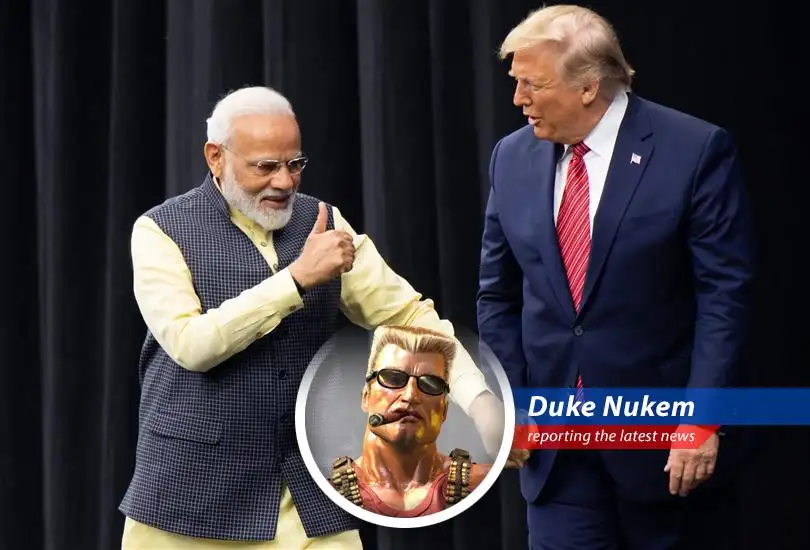 India's potentially dropping tariffs on U.S. imports? Sounds like they finally realized who they're dealing with. Time to kick ass and chew bubblegum... and maybe cut some deals.